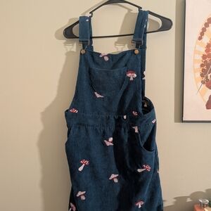 Cider Teal Corduroy Overalls